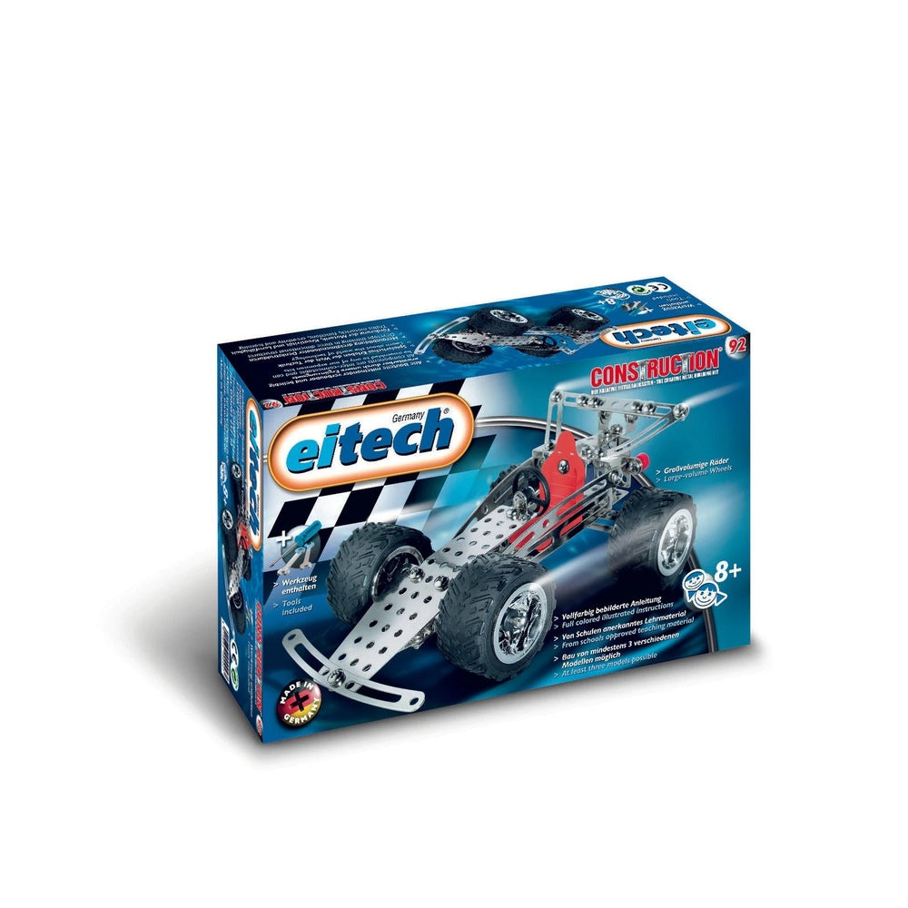 eitech 2 in 1 Racing Car / Quad Bike Junior Construction Set 180 Pieces Metal Building Toys Kit