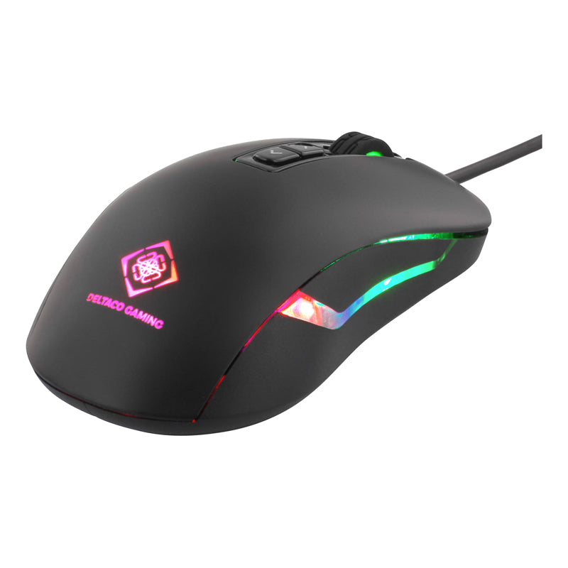 Deltaco Gaming GAM-029 DM110 Huano Switches DPI Optical Black Gaming Mouse