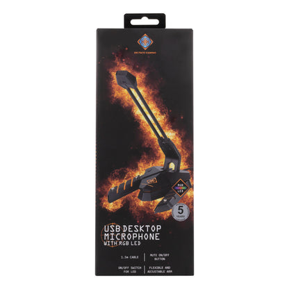 ميكروفون مكتبي من نوع Deltaco Gaming GAM-064 RGB USB