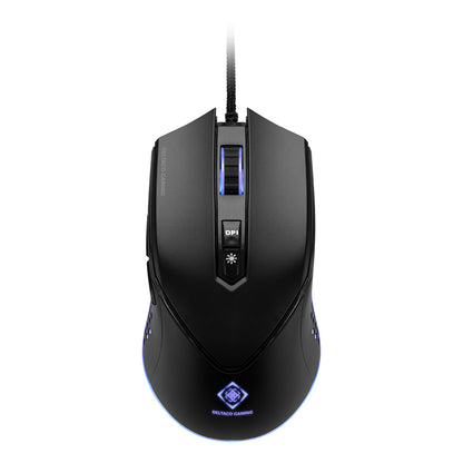 مجموعة ألعاب Deltaco Gaming GAM-113 3 في 1 (لوحة مفاتيح، ماوس، لوحة ماوس) بمفاتيح غشائية RGB، حجم كامل، تصميم نورديك، مضاد للظلال، لون أسود