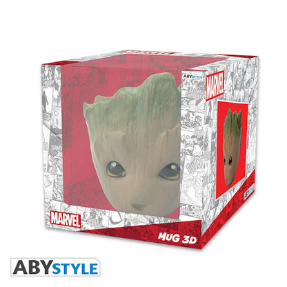 Buy Groot (Guardians of the Galaxy) Marvel Licensed 300 ml Ceramic 3D Mug. now online in UAE