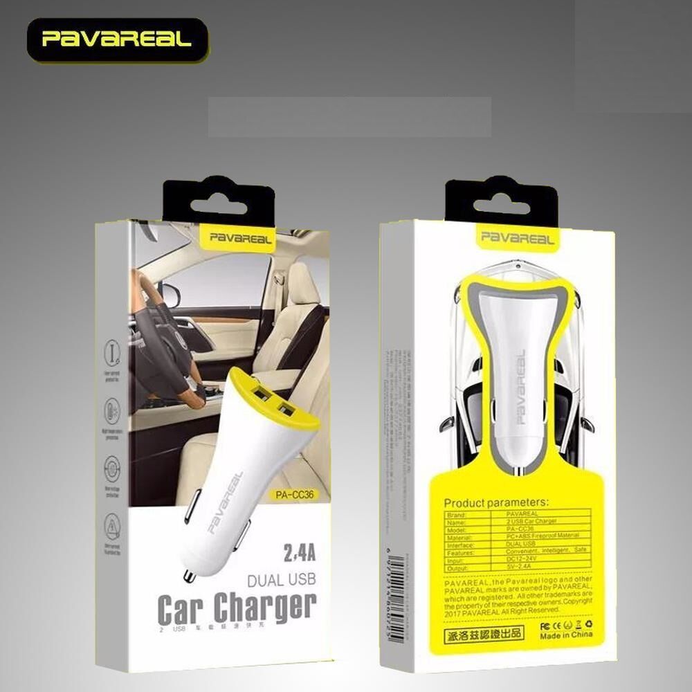 Pavareal - Dual Car Charger | Mobile Accessories Dubai 