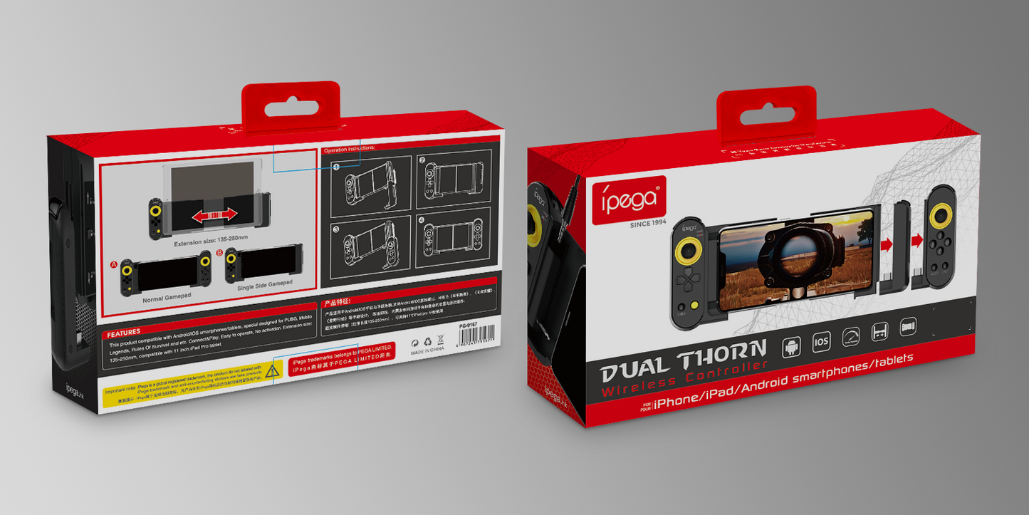 Ipega PG-9167 - Dual Thorn wireless controller