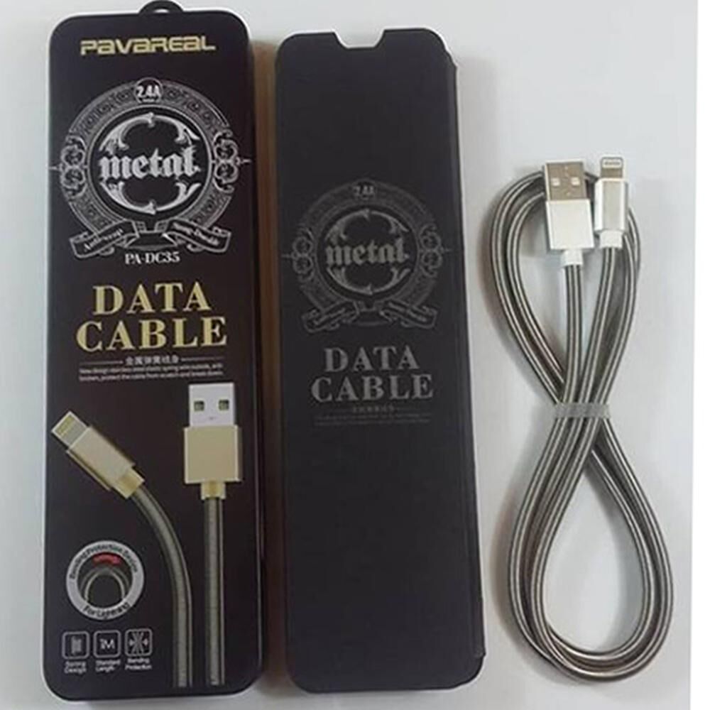 Pavareal - Metal Data Cable DC35 | Mobile Accessories Dubai