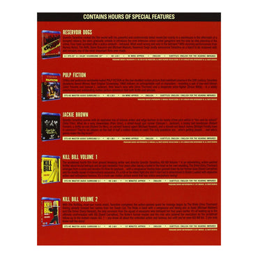 Quentin Tarantino Collection - DVD Box Set