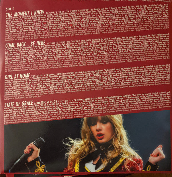 Taylor Swift -  Red - Taylor's Version (Limited Edition Red Vinyl) - 4LP
