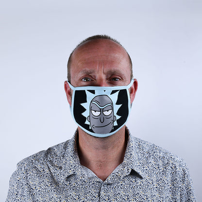 Rick and Morty (Rick) Adult Size Officially Licensed Face Mask (2pcs)