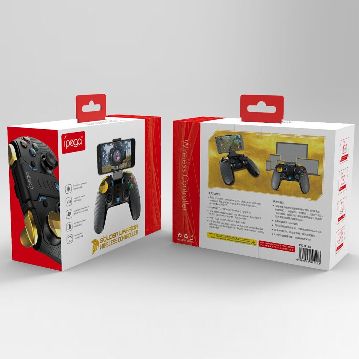 Phone game controller/wireless controller: ipega PG 9118 - compatible with ios & android. Get the best gaming accessories in Dubai at cavo.ae!