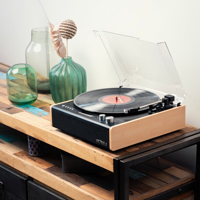 Victrola The Eastwood Bamboo VTA-72 Bluetooth Vinyl/Turntable Music Centre