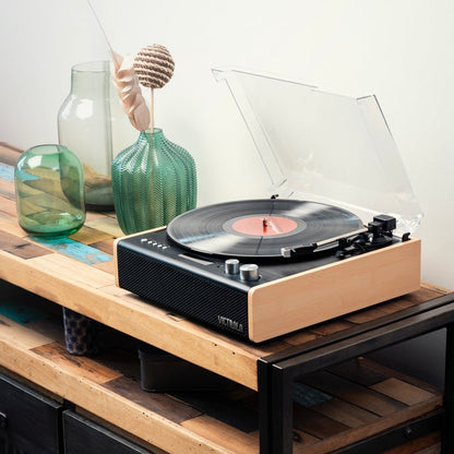 Victrola The Eastwood Bamboo VTA-72 Bluetooth Vinyl/Turntable Music Centre