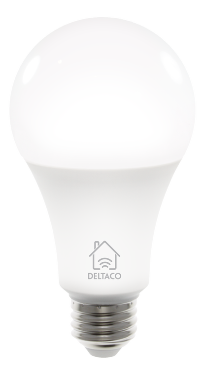 مصباح دلتاكو الذكي المنزلي LED SH-LE27W، قاعدة E27، 9 واط، واي فاي 2. جيجاهرتز، أبيض CCT