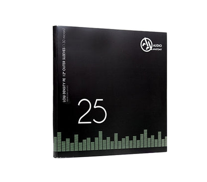 Audio Anatomy - 25 X 12Inch PP Crystal Clear Outer Sleeves (80 Micron)