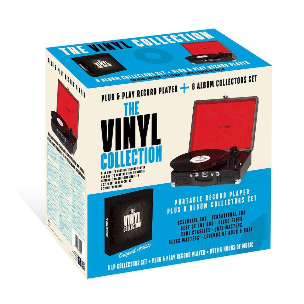 Denver Record Player - 8 LP Bundled Dubai