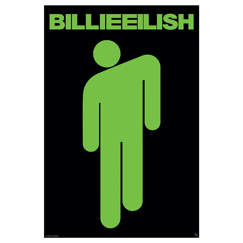 Billie Eilish - "Stickman" - Poster Design - BILLIE EILISH Licensed. Now available online in UAE