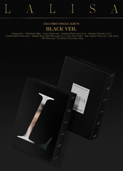 LISA - FIRST SINGLE ALBUM LALISA (BLACK Ver.). Buy now in uae