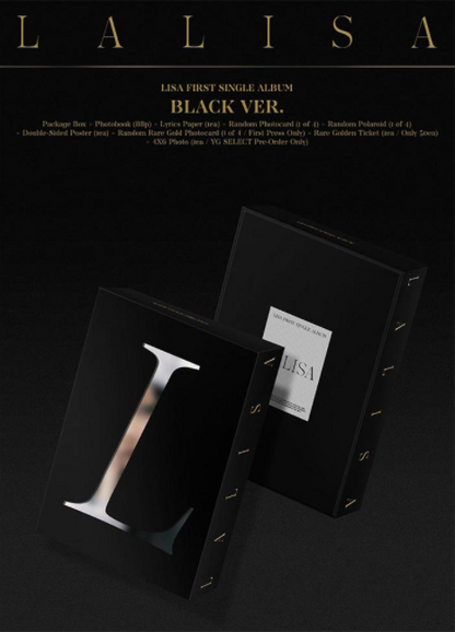 LISA - FIRST SINGLE ALBUM LALISA (BLACK Ver.). Buy now in uae