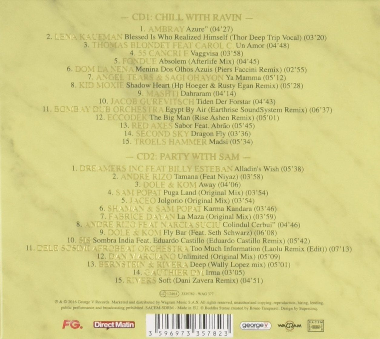 Buddha Bar XVIII (18) By Ravin & Sam Popat - 2CD