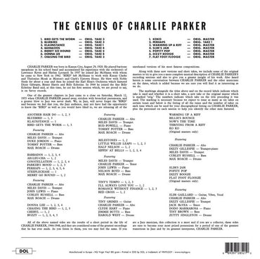 Charlie Parker - The Genius Of Charlie Parker - LP