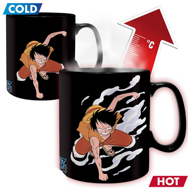 Mug - Heat Change - ONE PIECE - 460 ml - Luffy&Ace