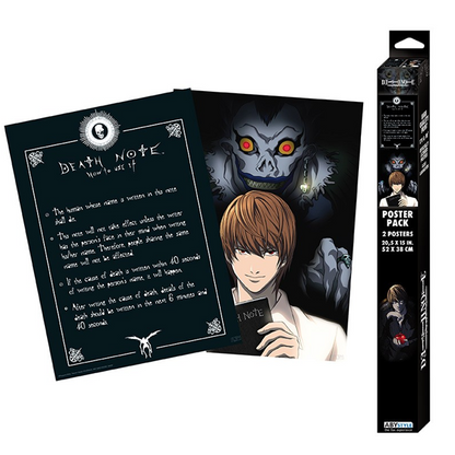Poster Set - Death Note -  Light and Death Note