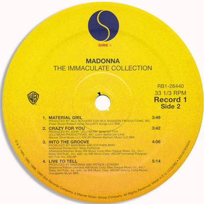 Now available Madonna - Immaculate Collection - 2LP. at cavo