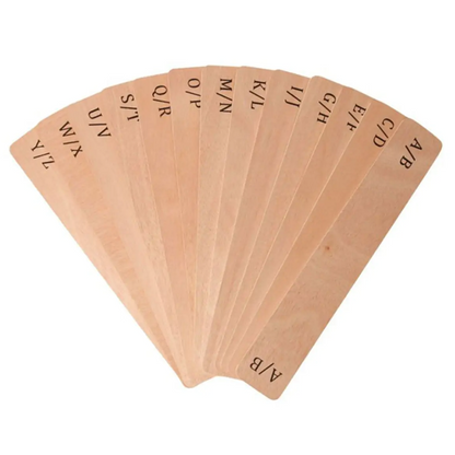 فاصل أسطوانات خشبي مكون من 13 قطعة (AZ)